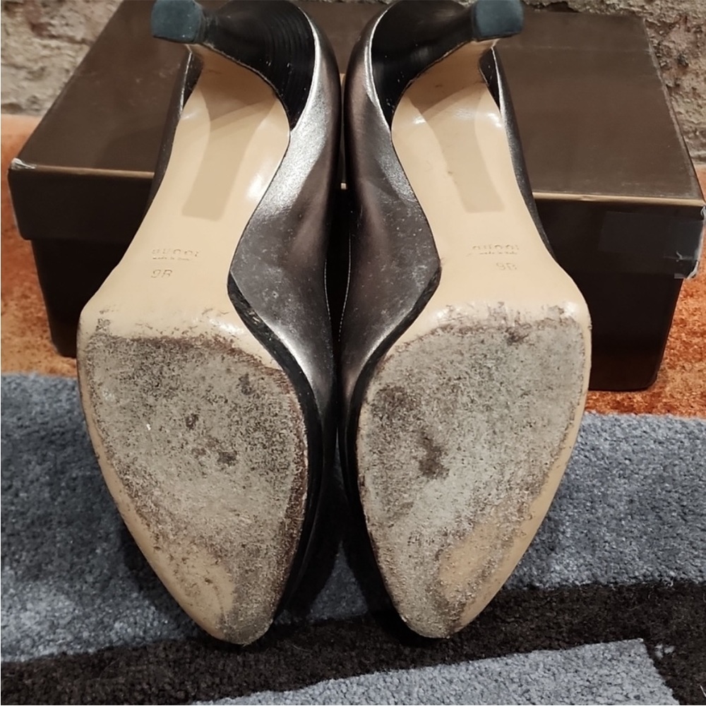 Gucci Silver Women's Heels - Picture 3 of 6